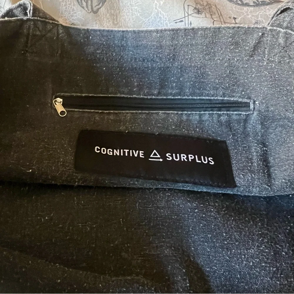 Cognitive Surplus neuroscience science brain anatomy canvas tote bag - Picture 5 of 6